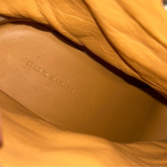 ISABEL MARANT Demka Eyelet Grommet Leather Ankle Boots- White/ Size 37 (US 7) - Picture 13 of 16